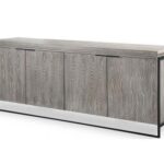 Grey Elm Industrial ish Buffet Sideboard | Furniture, Sideboard .