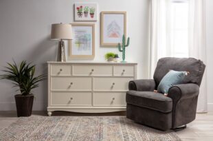Madison White 7 Drawer Dresser | Swivel glider recliner, White .