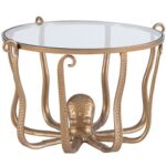 Octiana Octopus Gold Coffee Table | The Lakeside Collection | Gold .