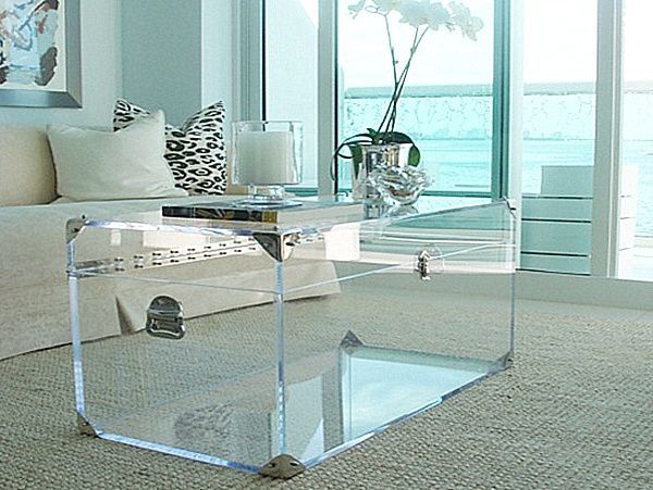 lucite acrylic trunk coffee table Collection-Magical Acrylic .