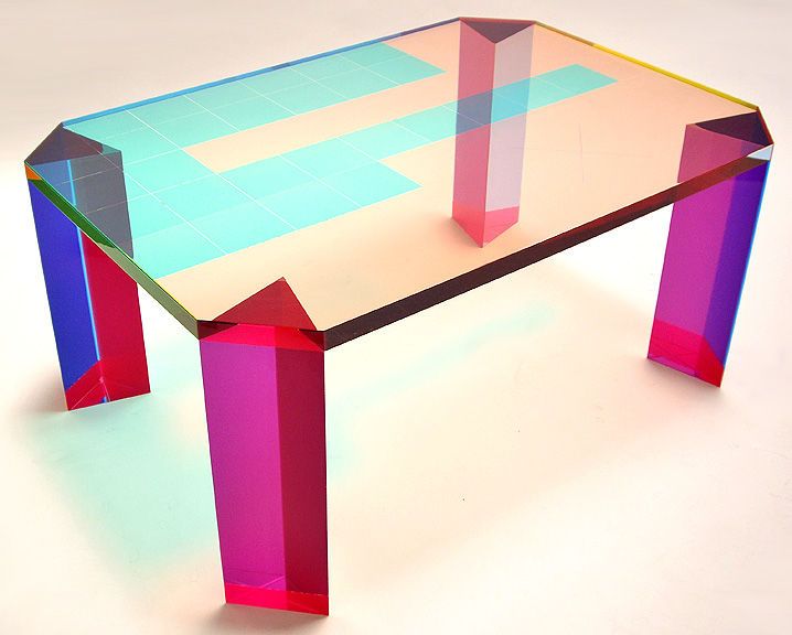 Vasa (1933-) Luminous Acrylic Coffee Table | Столики, Стол, Фотографи