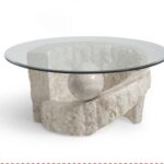 Pin by Susan Jones on Lv | Stone coffee table, Round glass coffee .