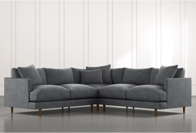 Adeline II Dark Grey 3 Piece Sectional | 3 piece sectional sofa, 3 .