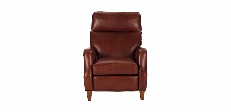 Aiden Leather Recliner, Old English/Saddle | Recliners | Ethan All