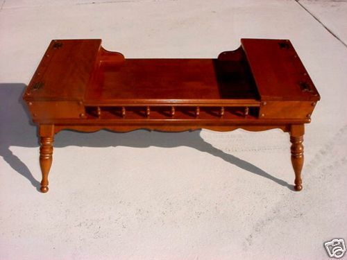 Ethan Allen Heirloom Cocktail Table Colonial Early American .