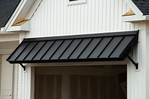 aluminum garage awning - Google Search | House awnings, House .