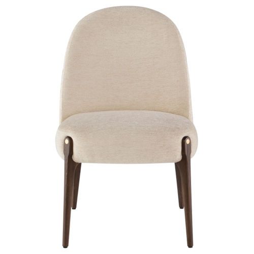 District Eight Ames Gema Pearl and Walnut Dining Chair HGDA725 .