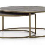Keya Antique Brass Nesting Coffee Tables + Reviews | Crate .