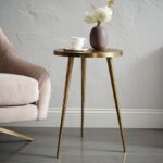 Antique Brass Tripod Side Table | Living room coffee table, Home .