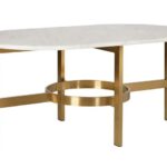 Versailles Marble Coffee Table in Antique Brass | Coffee table .