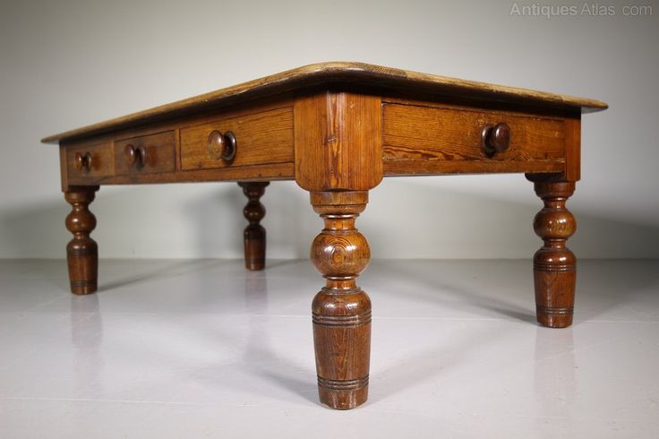 English 19th Century Antique Pine Coffee Table - Antiques Atlas .