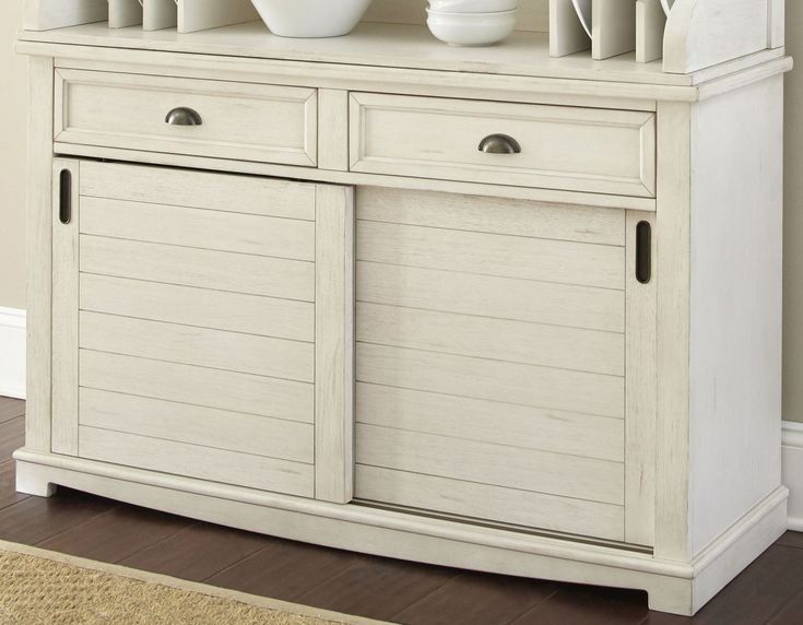 Cayla Distressed White Buffet in 2023 | White buffet, Distressed .