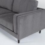 Aries Smoke 117" 2 Piece Sectional with Left Arm Facing Chaise .