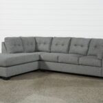 Arrowmask Charcoal 2 Piece 116" Sectional with Left Arm Facing .