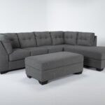 Arrowmask Charcoal 2 Piece Sectional With Full Sleeper & Right Arm .
