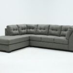 Arrowmask Charcoal 2 Piece 115" Sleeper Sectional With Left Arm .