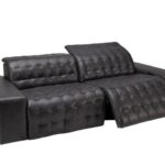 Aspen 92" Leather Dual Power Reclining Sofa at Gardner-White .