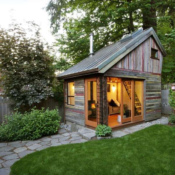 Recycled Yard Structures | Backyard house, Backyard sheds .