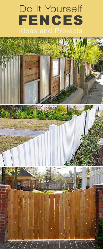 Backyard fences, Building a fence, Diy fen