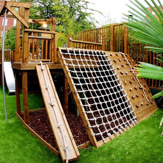 Pomysł na domowy plac zabaw | Backyard, Backyard play, Backyard .
