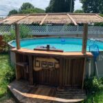 Pool bar | Cheap pool, Swimming pools backyard, Diy swimming po