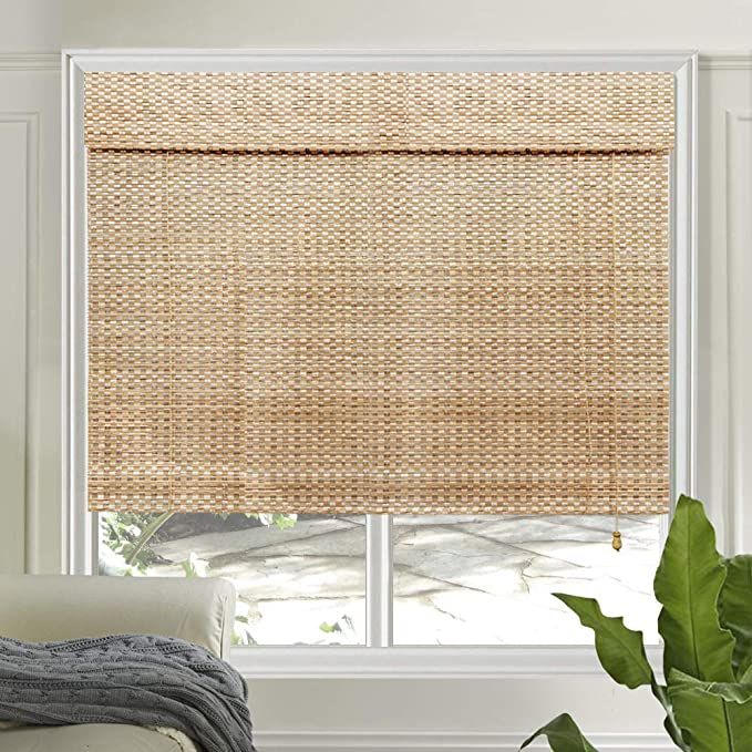 LETAU Wood Window Shades Blinds, Bamboo Light Filtering Custom .