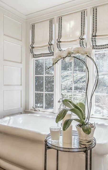 Home | Roman shades bathroom, Kitchen window treatments, Beautiful .