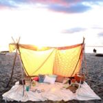 How To Pitch a Bohemian Beach Tent | Beach camping, Beach tent .