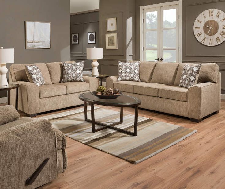 Lane Home Solutions Redding Tan Sofa - Big Lots | Tan sofa living .