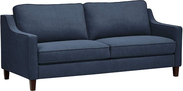 Amazon Brand – Stone & Beam Blaine Modern Sofa Couch, 79.5"W, Navy .