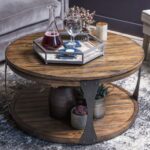 Blanton Round Coffee Table With Storage | Round coffee table .