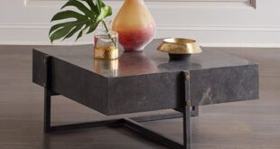 Four Hands Isabella Blue Stone Coffee Table | Stone coffee table .