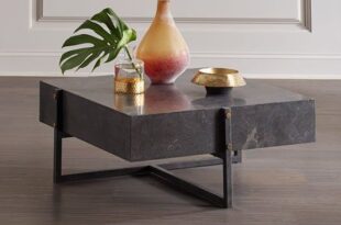 Four Hands Isabella Blue Stone Coffee Table | Stone coffee table .