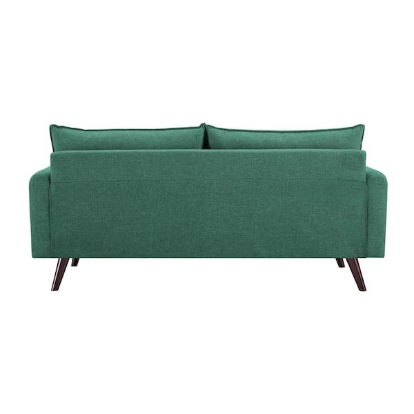 Lifestyle Solutions Callie 32.3 in. Green Polyester 3-Seater .
