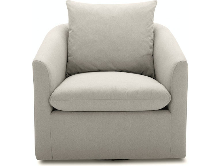 Callie Swivel Chair in Romo-Linen fabr