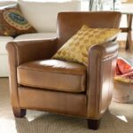 Irving Roll Arm Leather Armchair | Leather armchair, Armchair .