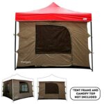 Solid Wall Camping Tent- attaches to any 10'x10' Easy Up Pop Up .