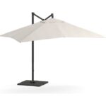 10' Rectangular Cantilever Outdoor Patio Umbrella - Rustproof .