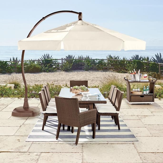 Palermo Dining in Bronze Finish | Frontgate | Outdoor, Offset .