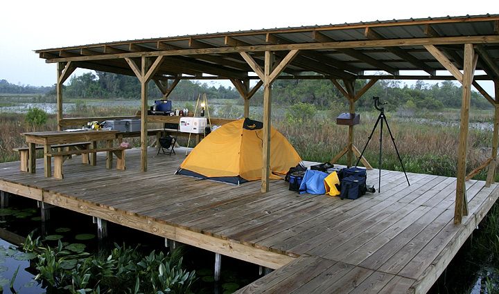 Okefenokee National Wildlife Refuge, Roundtop Camping Platform .