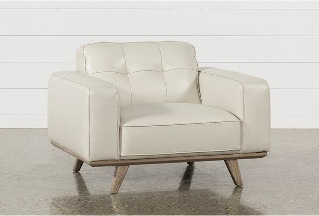 Caressa Leather Dove Grey Sofa Chairs