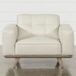 Caressa Leather Dove Grey Chair | Living Spac