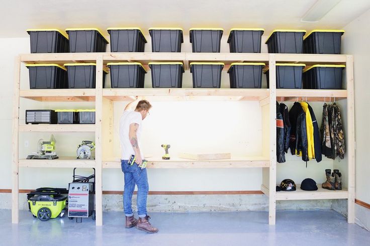 Garage Organization: DIY Garage Shelves | Organize & Declutter .