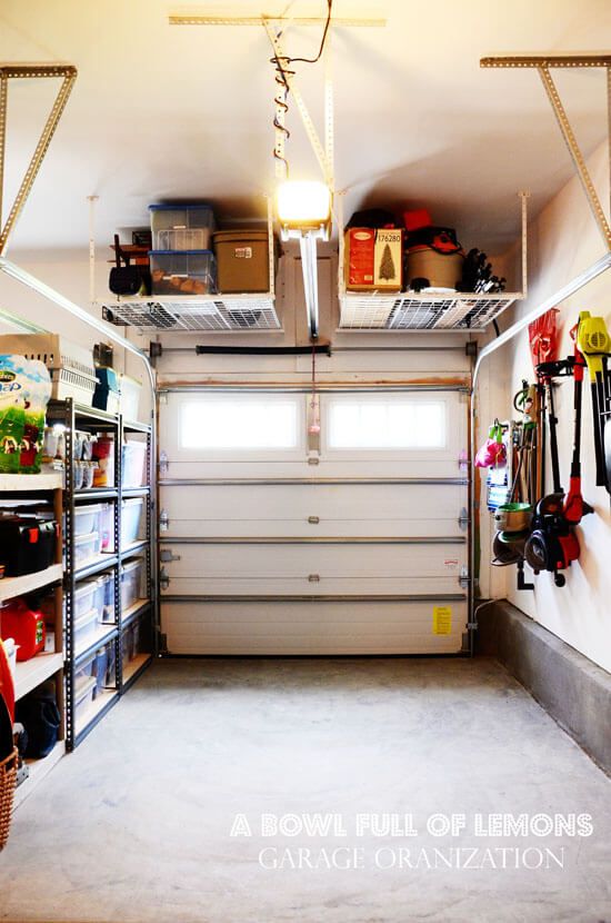 12 Organized Garage Ideas! - MomOf6 | Agencement garage, Idee .