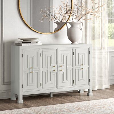 Kelly Clarkson Home Cass 60" Wide Sideboard Wood in Brown/White .