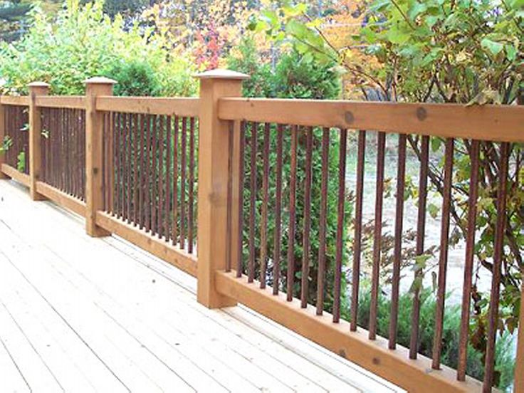 copper railings 1 paint | Wood deck railing, Deck railings .