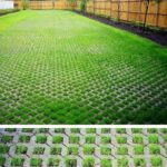 Cement & grass pavers for potty area, and kennel. | Grass pavers .