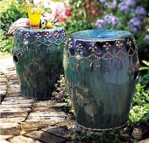The Gorgeous Peacock Garden Stool - Designbuzz | Garden stool .