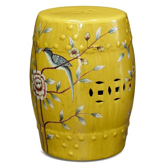 Pin by Julie W. on yellow | Garden stool, Asian inspired decor .