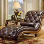 Heritage Blended Leather Chaise Lounge - Modern - Indoor Chaise .